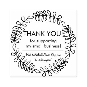 Thank You For Your Business - Reorder Again Rubber Stamp