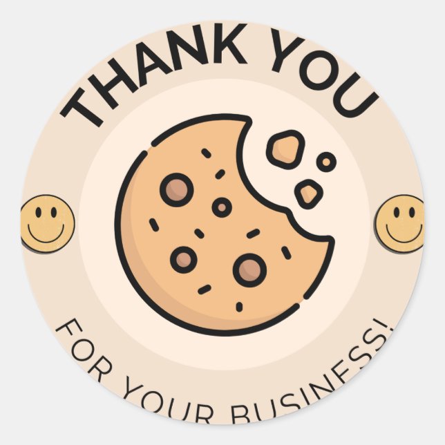 Thank You For Your Business sticker (Front)