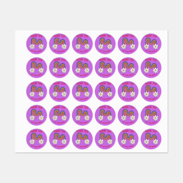 Thank You For Your Business Sticker (Sheet)