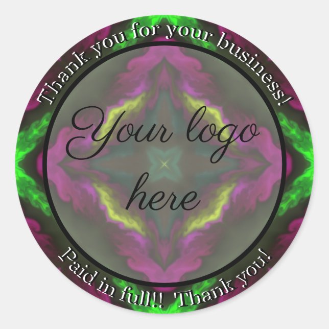 Thank you for your business stickers (Front)