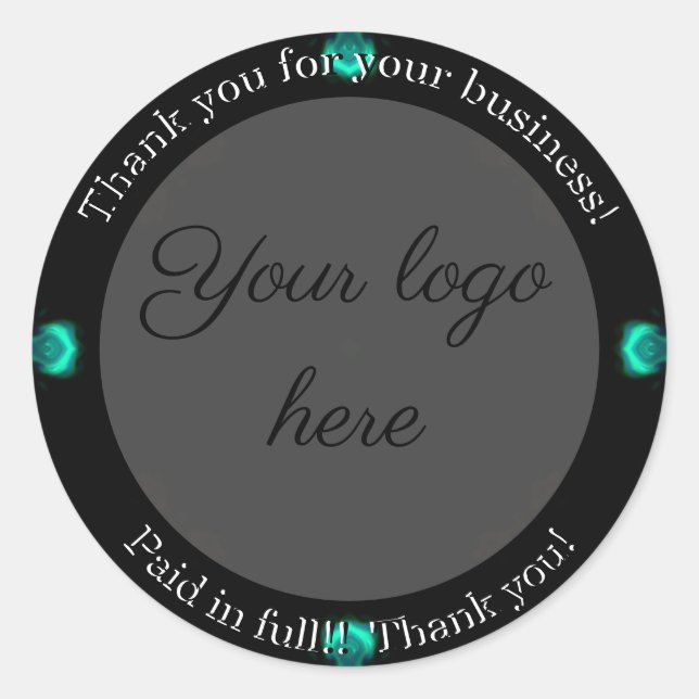 Thank you for your business stickers (Front)