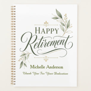 Thank You For Your Dedication Personalized Name Planner