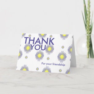 Thank you for your friendship and support card