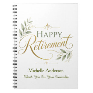 Thank You For Your Friendship Personalized Name Notebook