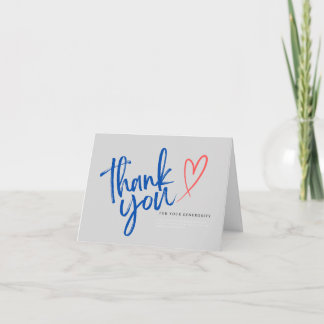 Thank You for Your GENEROSITY Card