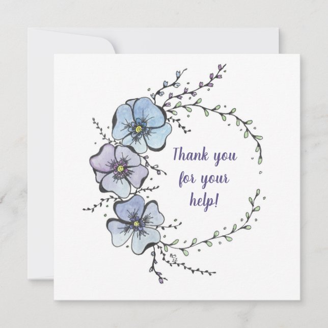 Thank you for your help (Front)