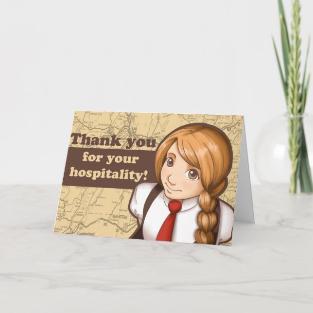 Thank You for Your Hospitality Card (Front)