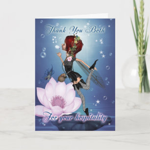 Thank You For Your Hospitality - Fairy Greeting Ca Card