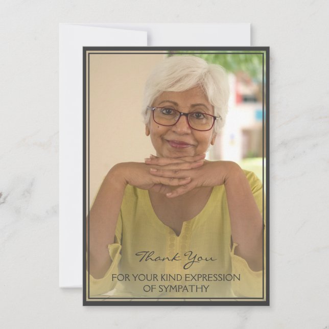 Thank You For Your Kind Expression Of Sympathy (Front)