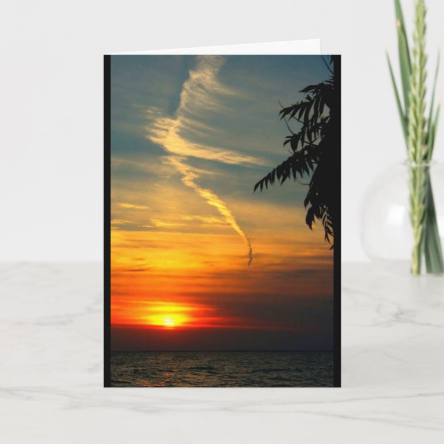 Thank You For Your Kindness Sunset Card (Front)