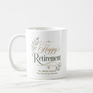 Thank You For Your Leadership Personalized Name Coffee Mug