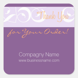 Thank you for your order Corporate deco P Sticker