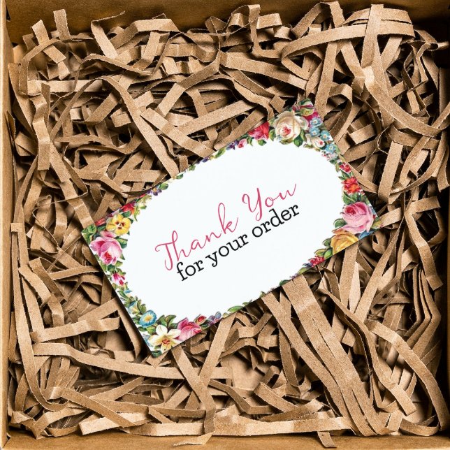 Thank you for your order floral shop insert (Creator Uploaded)