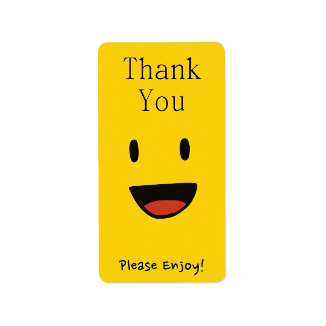 Thank You For Your Order Happy Packaging Sealing Label (Front)