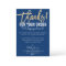 THANK YOU FOR YOUR ORDER insert modern navy gold