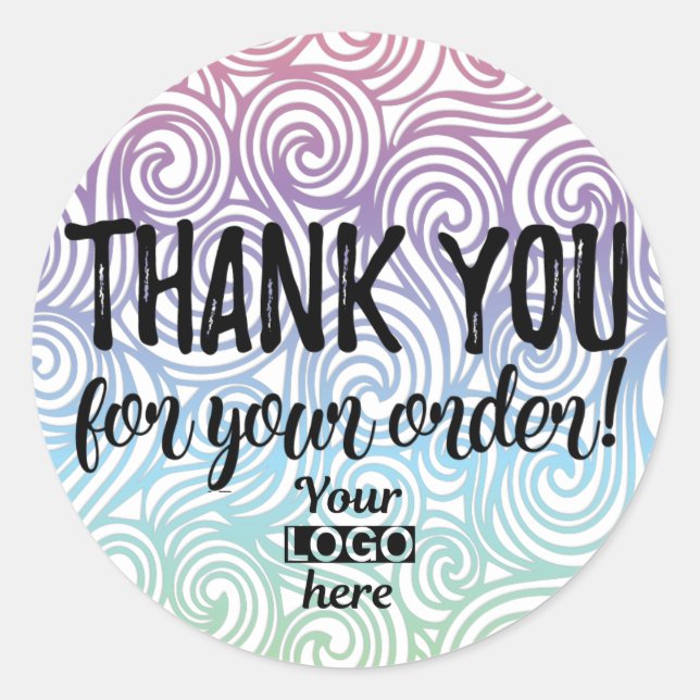 Thank you for your order label (Front)