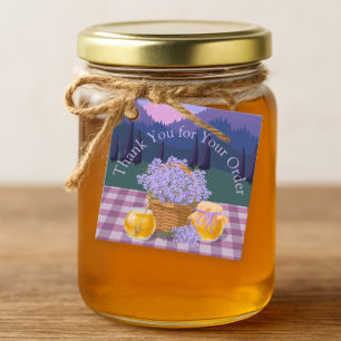 Thank You for Your Order Lavender & Honey Rustic Favour Tags