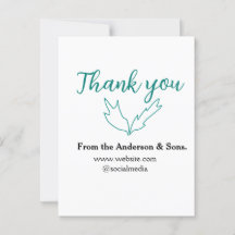 Thank you for your order leaf website company name