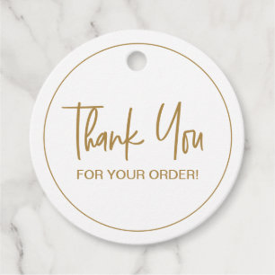 Thank you for your Order Modern Script Favour Tags