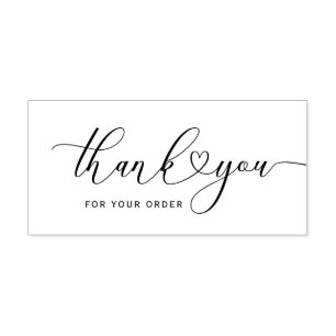 thank you for your order rubber stamp