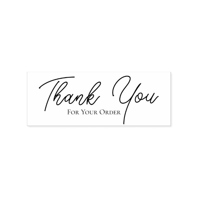 Thank you for your order rubber stamp (Imprint)