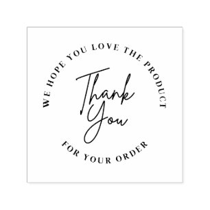 Thank you for your order Self Inking Rubber Stamp