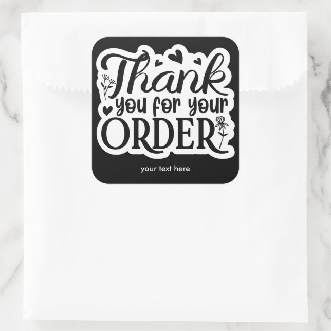 Thank you for your order sticker (Bag)