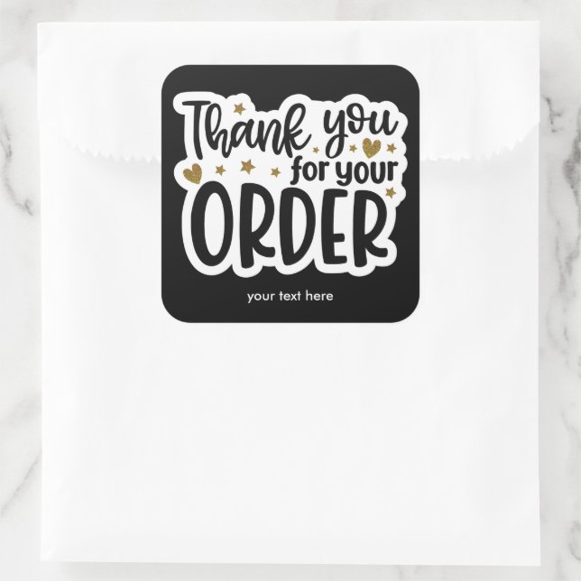 Thank you for your order sticker (Bag)