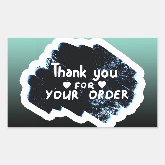 Thank you for your order sticker (Front)