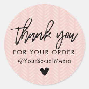 Thank You For Your Order Stickers