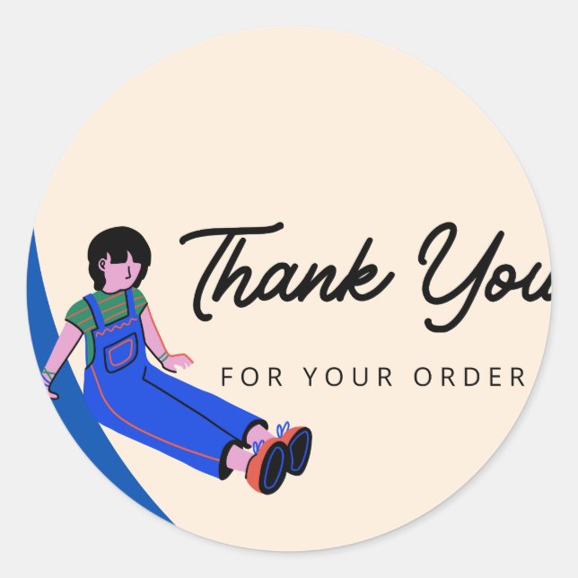 Thank you for your order Stickers (Front)