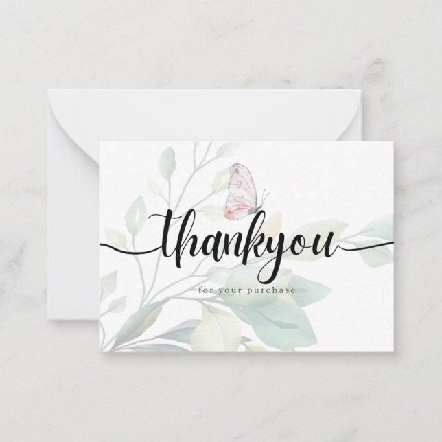 Thank You For Your Purchase Card (Front)