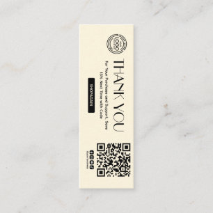 Thank You for Your Purchase Clothing Hang Tag 