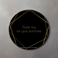 Thank you for your purchase gold geometric border