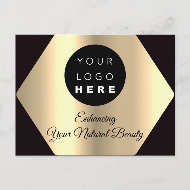 Thank you for your purchase Gold Modern Postcard (Front)