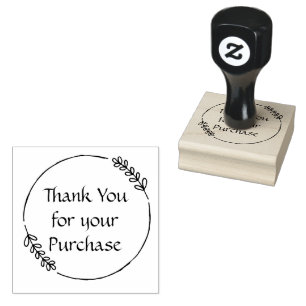Thank You for your Purchase Rubber Stamp