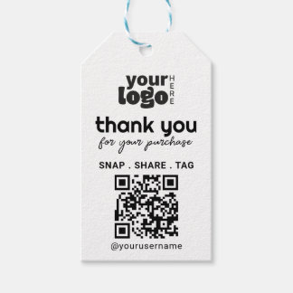 Thank You For Your Purchase Simple Small Business  Gift Tags