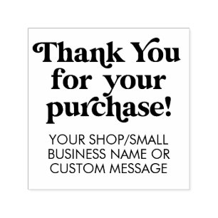 Thank you for your purchase Small Business Custom  Self-inking Stamp