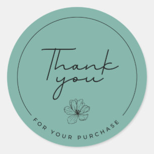 Thank you for your purchase sticker