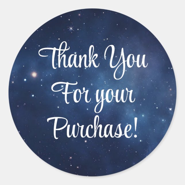 Thank you for your purchase stickers (Front)