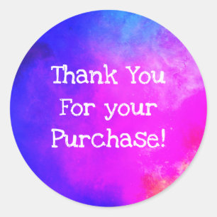 Thank you for your purchase stickers