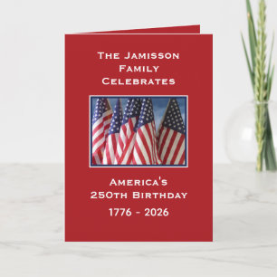 Thank You For Your Service America's 250th  Card