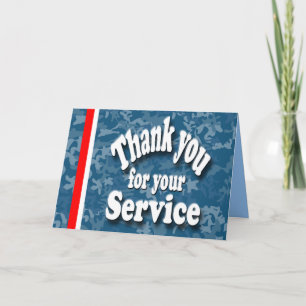 Thank You for Your Service Card