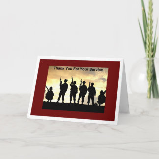 thank you for your service card