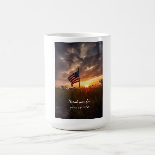 Thank you for your service coffee mug (Center)
