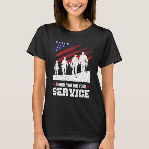Thank You For Your Service Freedom Father's Vetera T-Shirt