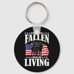 Thank You For Your Service Memorial Day Keychain