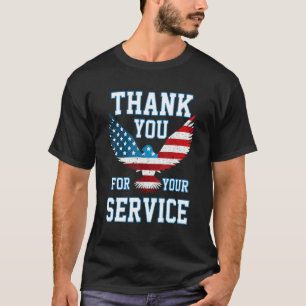 Thank You for your Service Patriotic Eagle Veteran T-Shirt