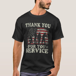 Thank You for Your Service Patriotic Veterans Day T-Shirt