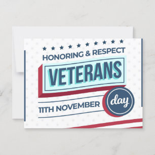 Thank you for your service postcard